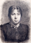 Портрет Е.А.Суриковой, жены художника.Конец 1870 - начало 1880-х.