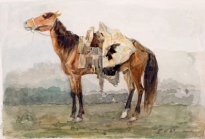 Оседланный конь.1873.