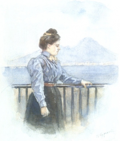 Портрет О.В.Суриковой, дочери художника. 1900.